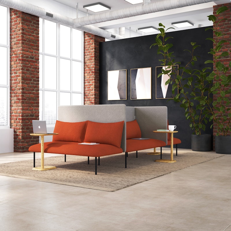 Brick + Dark Gray QT Adaptable Focus Lounge Sofa,Brick,hi-res image number 4.0