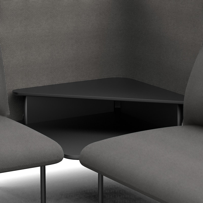 Dark Gray QT Adaptable Collab Lounge Sofa,Dark Gray,hi-res image number 4.0
