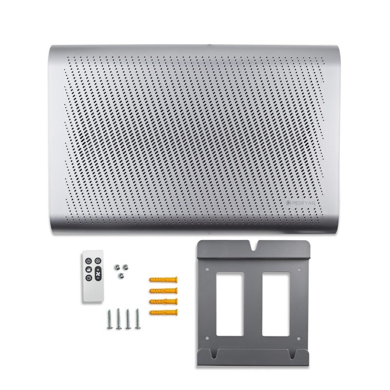Silver MA-35 Wall-Mounted HEPA Air Purifier,Silver,hi-res image number 4.0