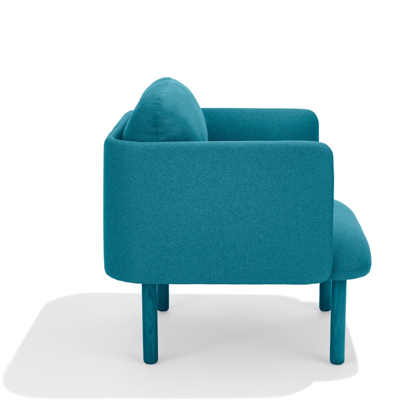 Teal QT Low Lounge Chair,Teal,hi-res image number 2.0