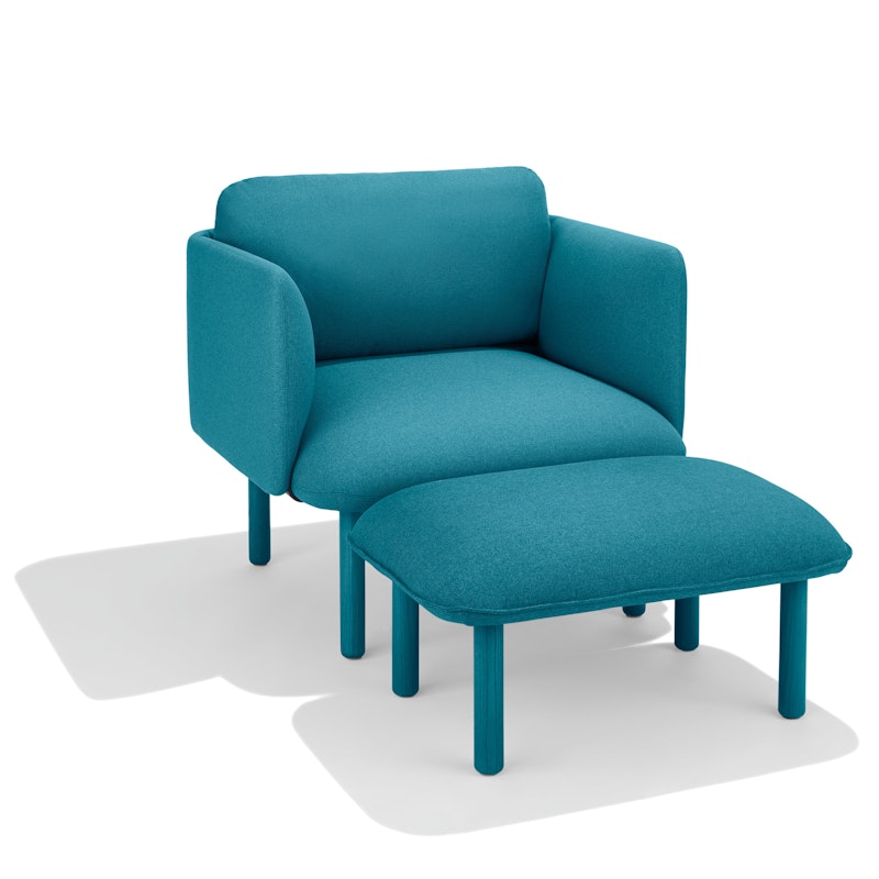 Teal QT Low Lounge Chair,Teal,hi-res image number 5.0