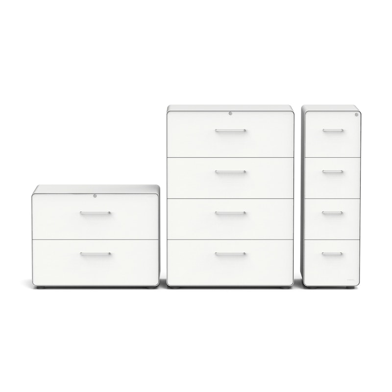 White Stow 4-Drawer Vertical File Cabinet,White,hi-res image number 5