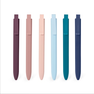Dusk Assorted Flat-Top Retractable Ballpoint Pens, Set of 12,,hi-res