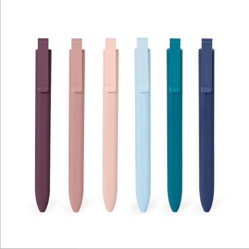 Dusk Assorted Flat-Top Retractable Ballpoint Pens, Set of 12,,hi-res image number 1.0