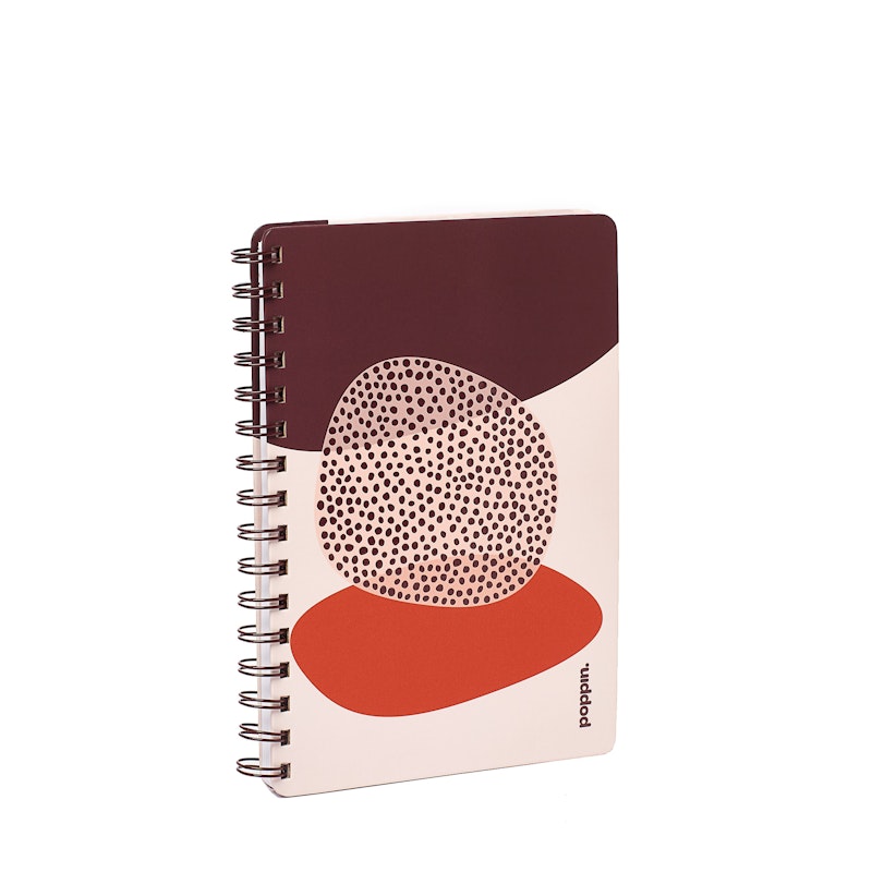 Poppin Blush 3subject Pocket Spiral Notebook