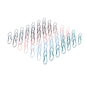 Contemporary Assorted Paper Clips, Set of 50