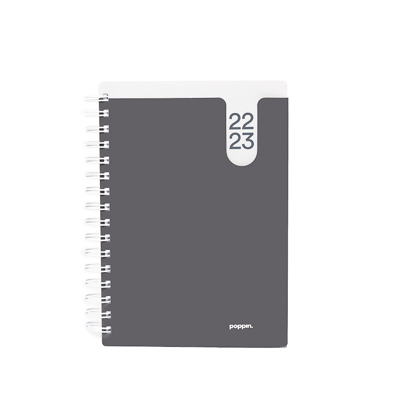 Dark Gray Medium 18-Month Pocket Book Planner, 2022-2023,Dark Gray,hi-res image number 1.0