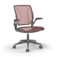 Pinstripe Mesh Red World Task Chair, Fixed Arms, Gray Frame,Red,hi-res
