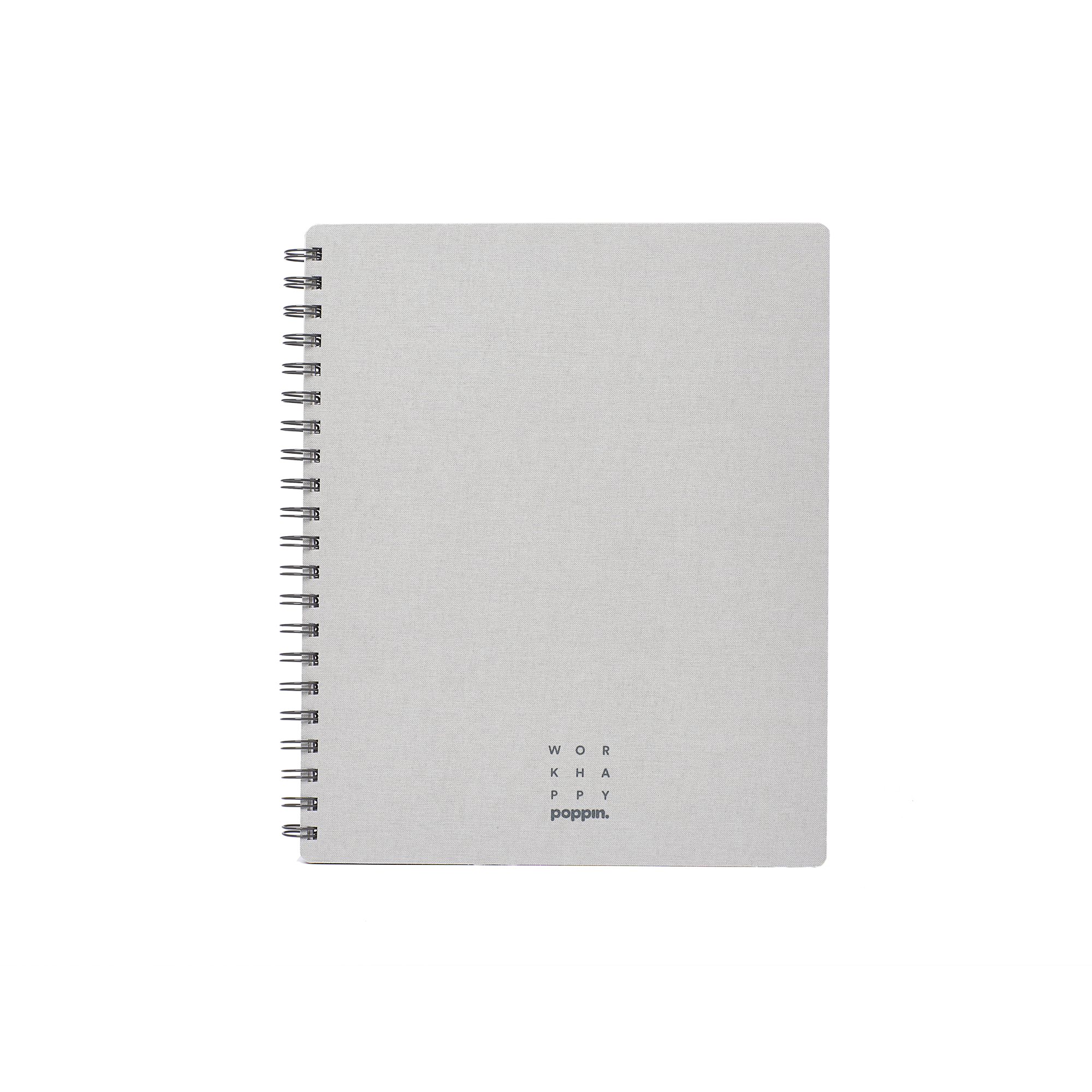 Light Gray Work Happy 1-Subject Spiral Notebook,Light Gray,hi-res