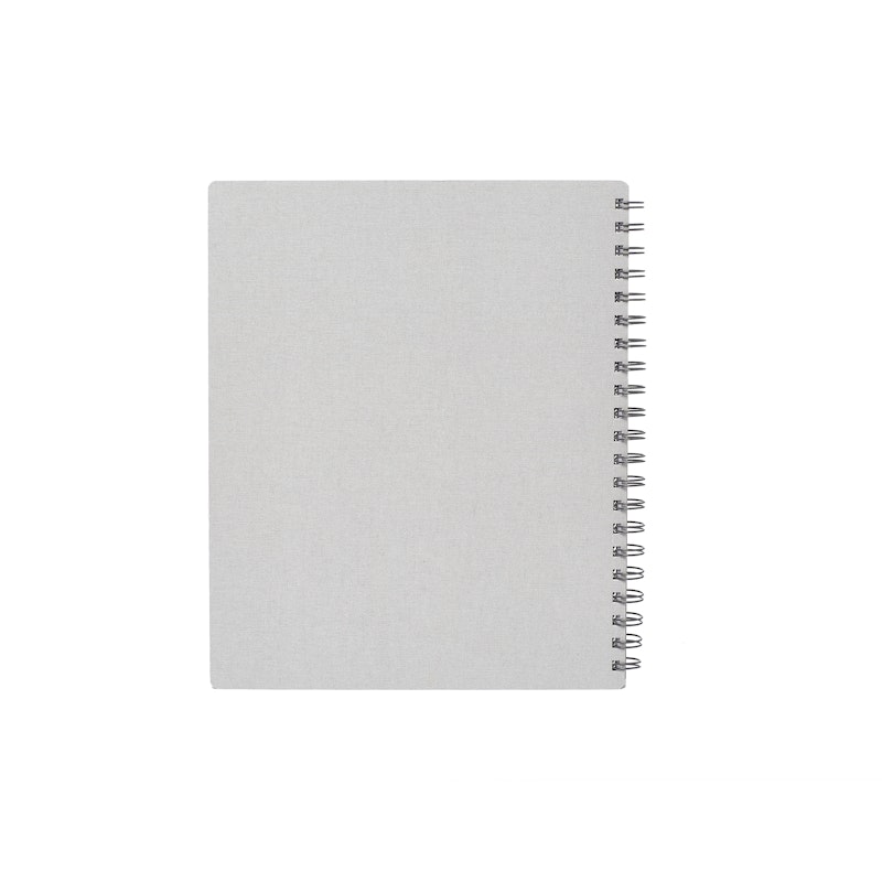 Light Gray Work Happy 1-Subject Spiral Notebook,Light Gray,hi-res image number 3