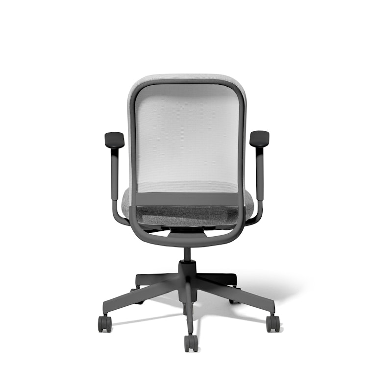 Made to Order Maxwell Task Chair, Medley Gray + Vivid Silver Maxwell Task Chair, Charcoal Frame,Medley Gray,hi-res image number 4.0