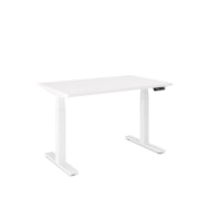 Series L Adjustable Height Single Desk, White Legs,,hi-res
