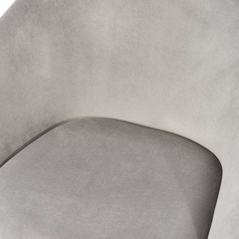 Gray Velvet Pitch Meeting Chair,Gray,hi-res image number 6