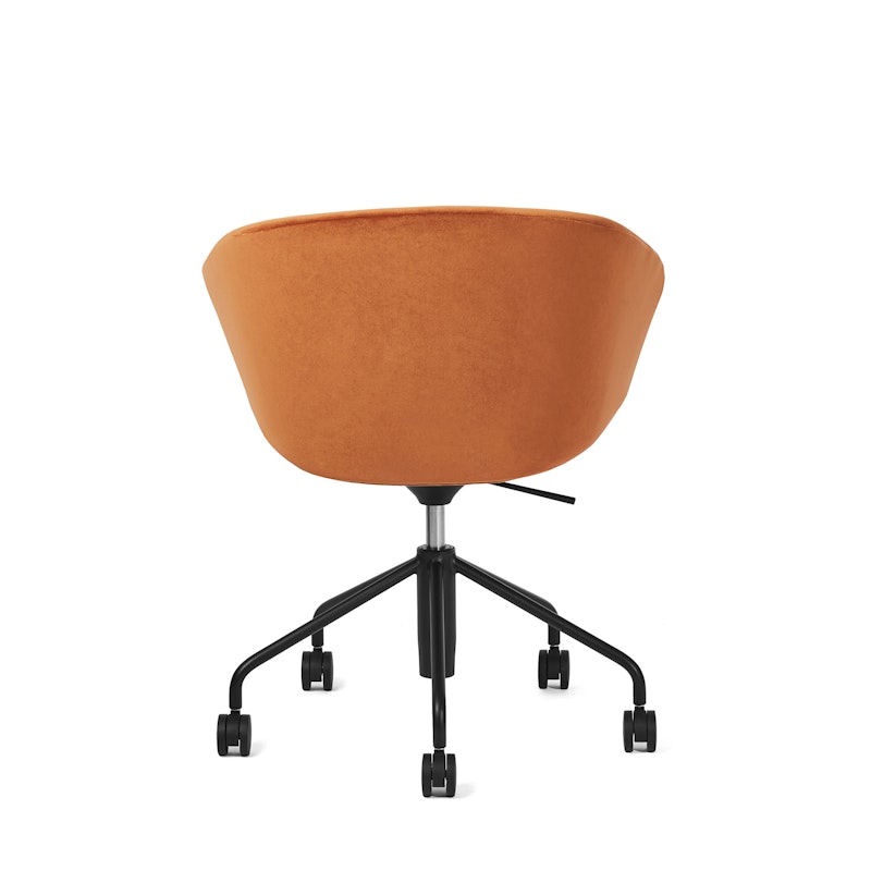 Terracotta Velvet Pitch Meeting Chair,Terracotta,hi-res image number 3.0