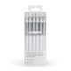 White Retractable Gel Luxe Pens, Set of 12,,hi-res
