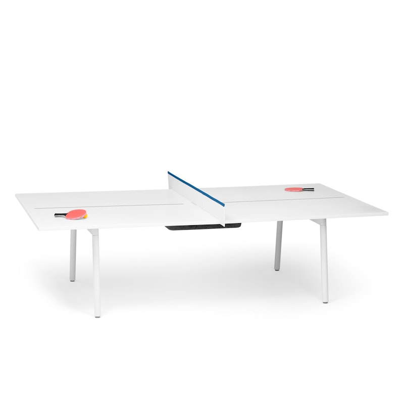 White + Slate Blue Series A Ping-Pong Conference Table,Slate Blue,hi-res image number 1
