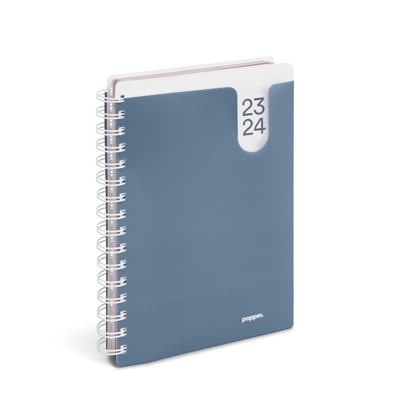 Slate Blue Medium 18-Month Pocket Book Planner, 2023-2024,Slate Blue,hi-res image number 0.0