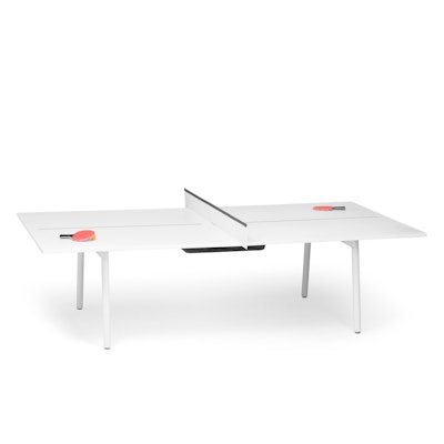 White + Dark Gray Series A Ping-Pong Conference Table
