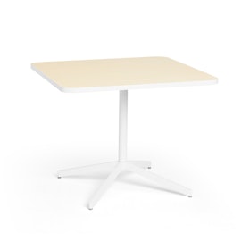 Light Oak Touchpoint Meeting Table, 36", White Legs,Light Oak,hi-res
