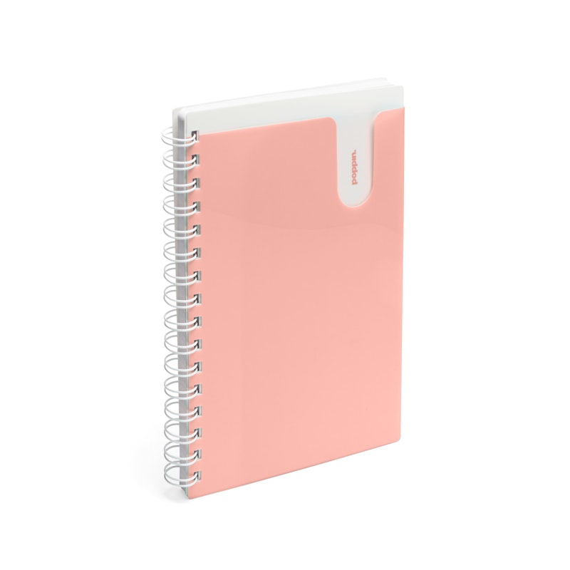 Blush Medium Pocket Spiral Notebook,Blush,hi-res image number 0.0