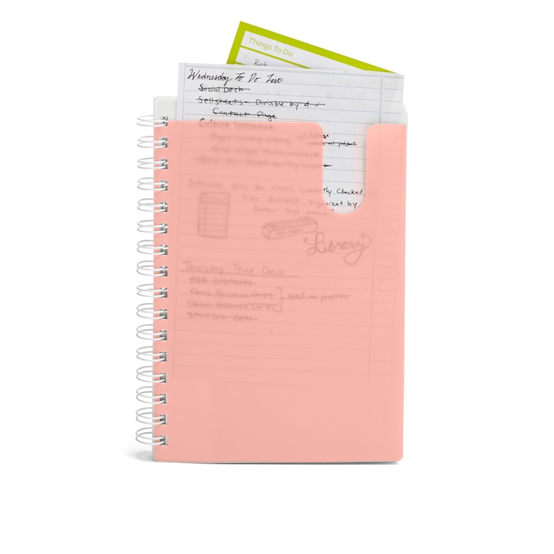 Poppin Blush 3Subject Pocket Spiral Notebook