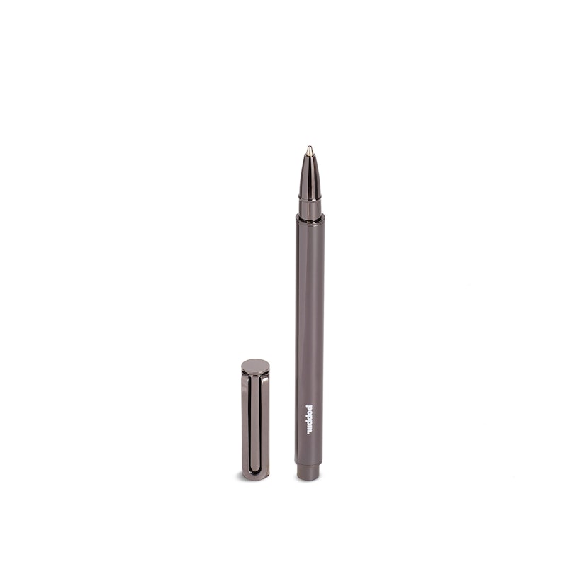 Custom Gunmetal Heavy Weight Metal Pen with Black Ink,Gunmetal,hi-res image number 2.0