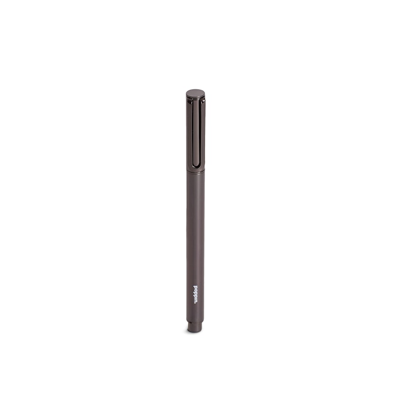 Custom Gunmetal Heavy Weight Metal Pen with Black Ink,Gunmetal,hi-res image number 1.0