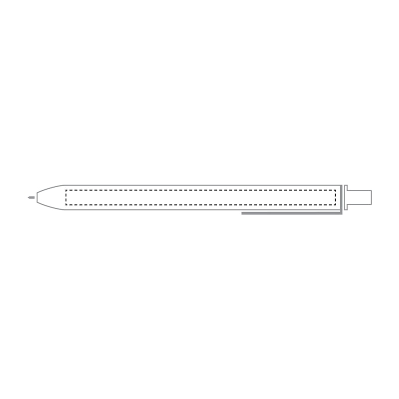 Custom White Retractable Gel Luxe Pen with Black Ink,White,hi-res image number 2.0