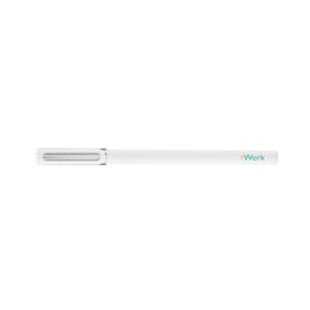 Custom White Tip-Top Rollerball Pen with Black Ink,White,hi-res