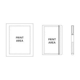 Custom Soft or Hard Cover Gift Box Set, Metal Pen,,hi-res