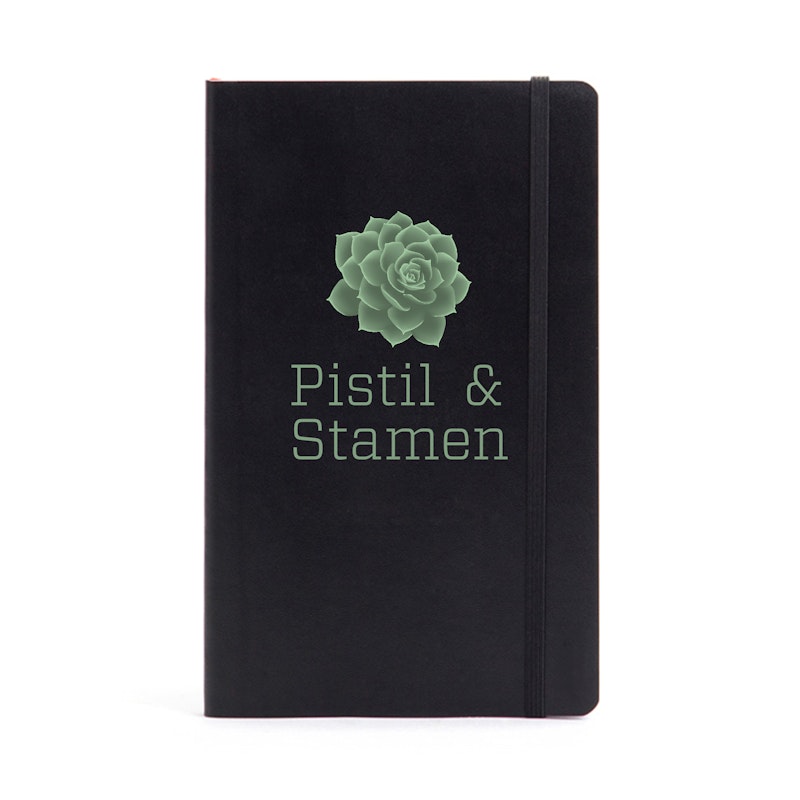 Custom Black Medium Soft Cover Notebook,Black,hi-res image number 0.0