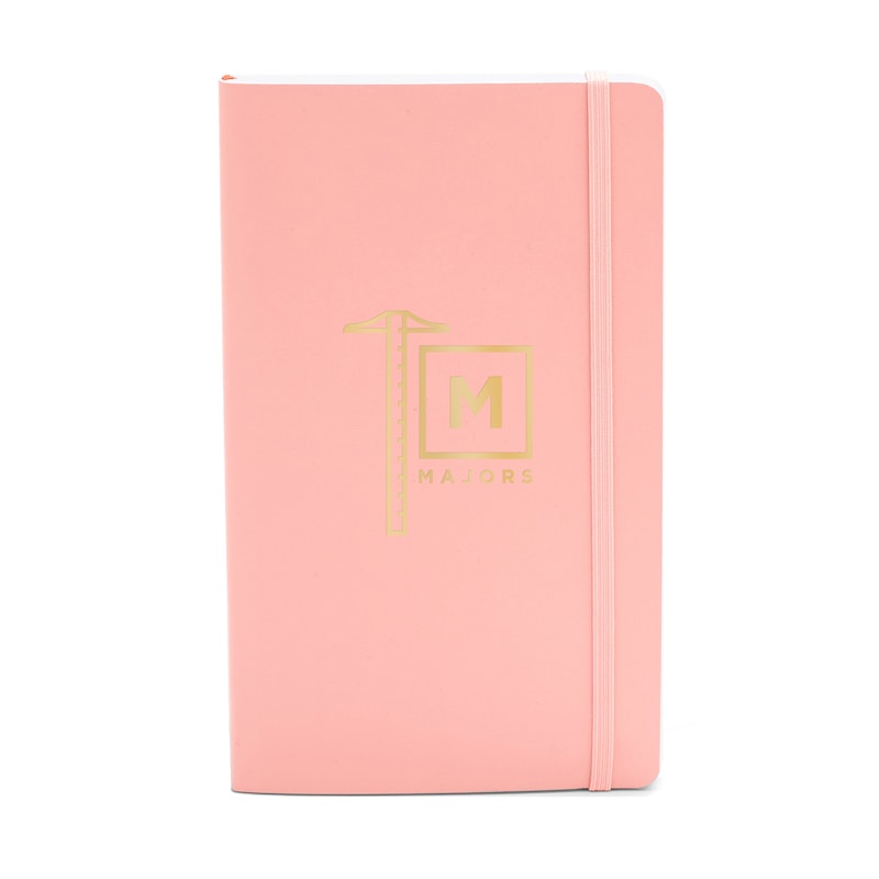 Custom Blush Medium Soft Cover Notebook,Blush,hi-res image number 0.0
