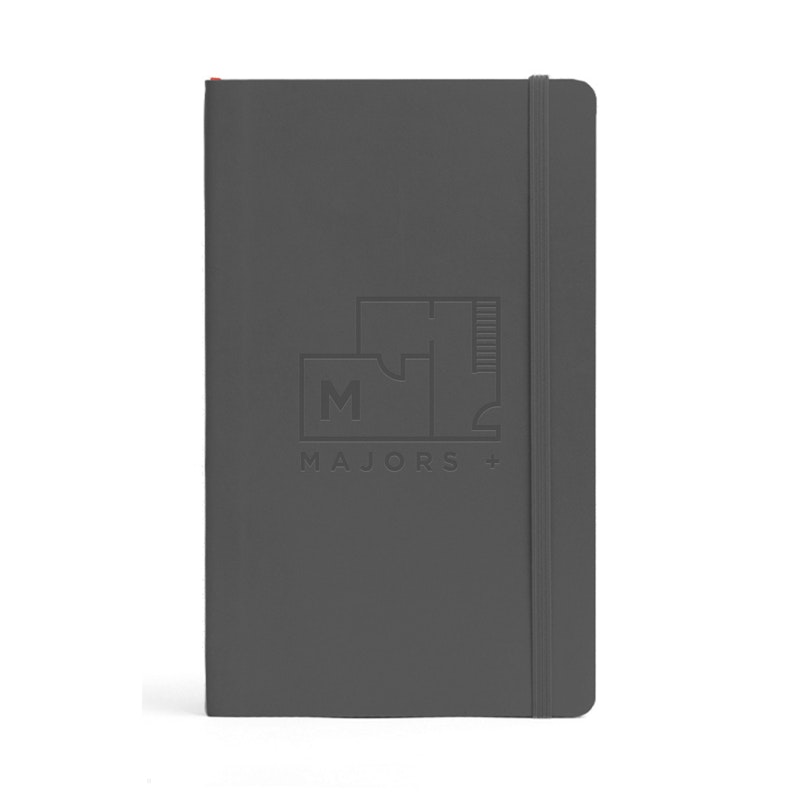 Custom Dark Gray Medium Soft Cover Notebook,Dark Gray,hi-res image number 0.0