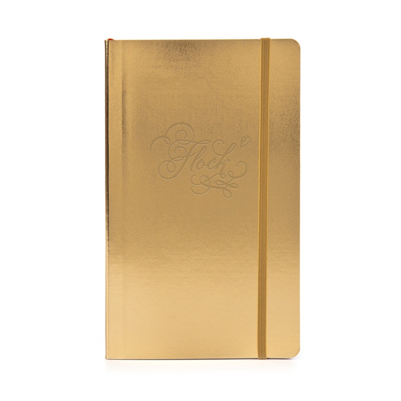 Custom Gold Medium Soft Cover Notebook,Gold,hi-res image number 0.0