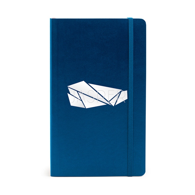 Custom Navy Medium Soft Cover Notebook,Navy,hi-res image number 0.0
