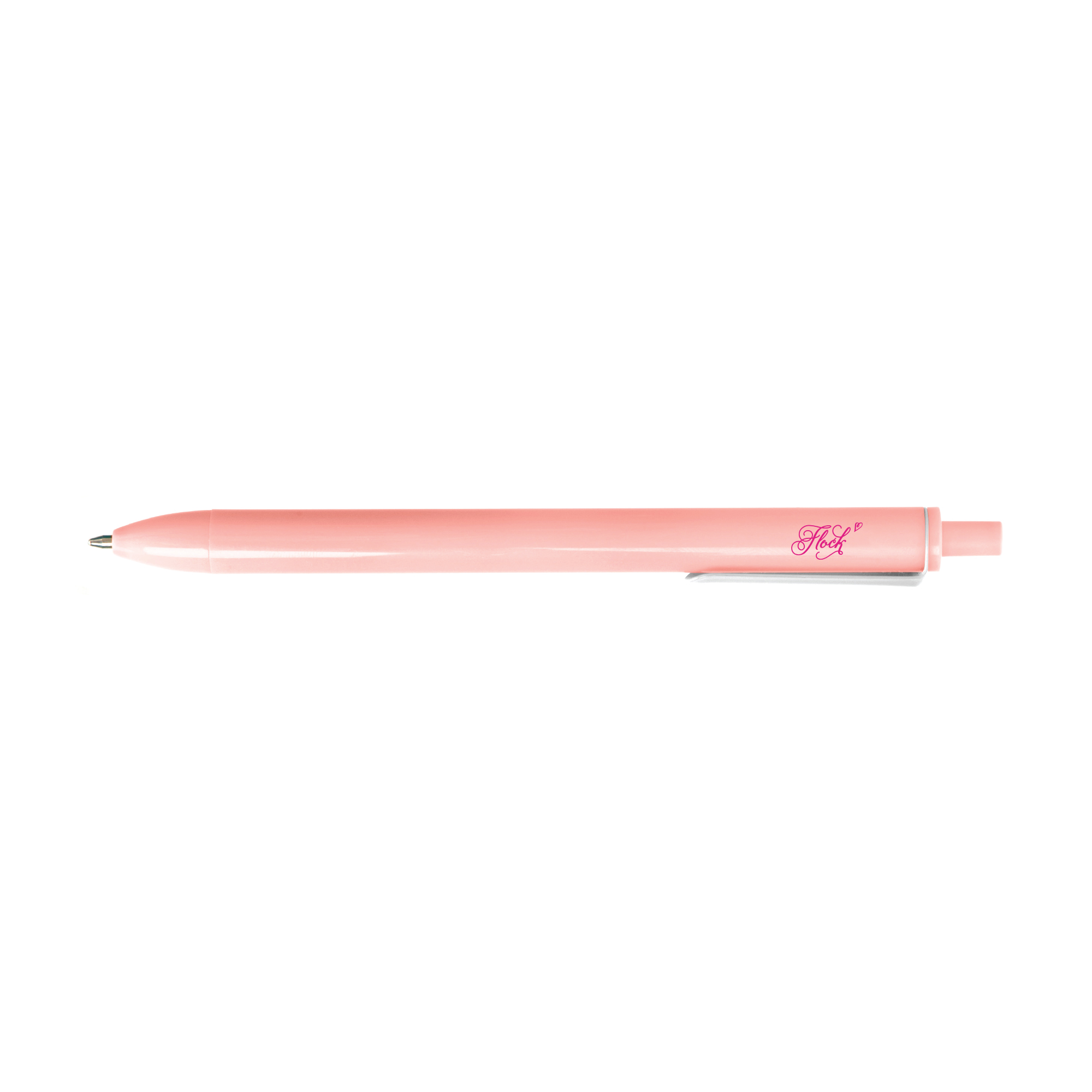Custom Blush Retractable Gel Luxe Pens with Black Ink