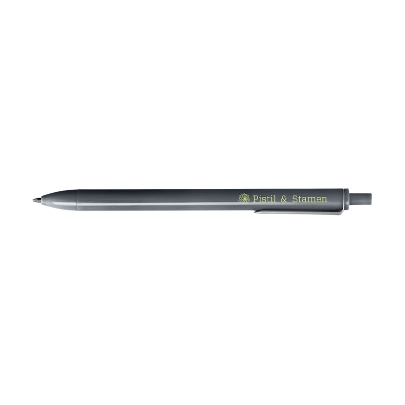 Custom Dark Gray Retractable Gel Luxe Pen with Black Ink,Dark Gray,hi-res image number 0.0