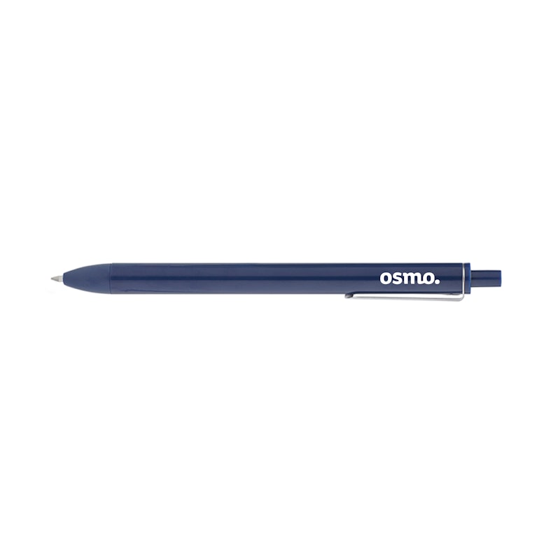 Custom Navy Retractable Gel Luxe Pen with Blue Ink,Navy,hi-res image number 0.0