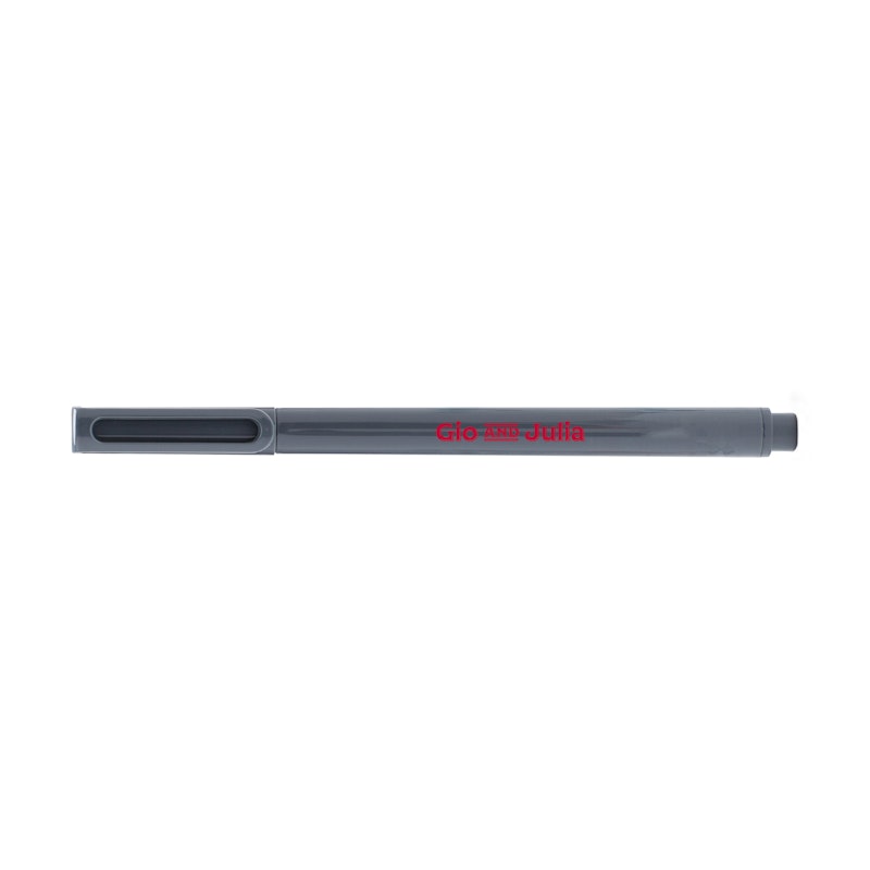 Custom Dark Gray Signature Ballpoint Pen with Black Ink,Dark Gray,hi-res image number 0.0