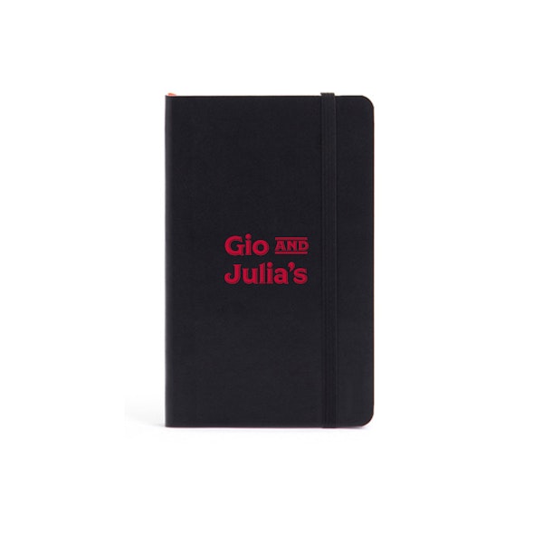 Custom Black Small Soft Cover Notebook,Black,hi-res