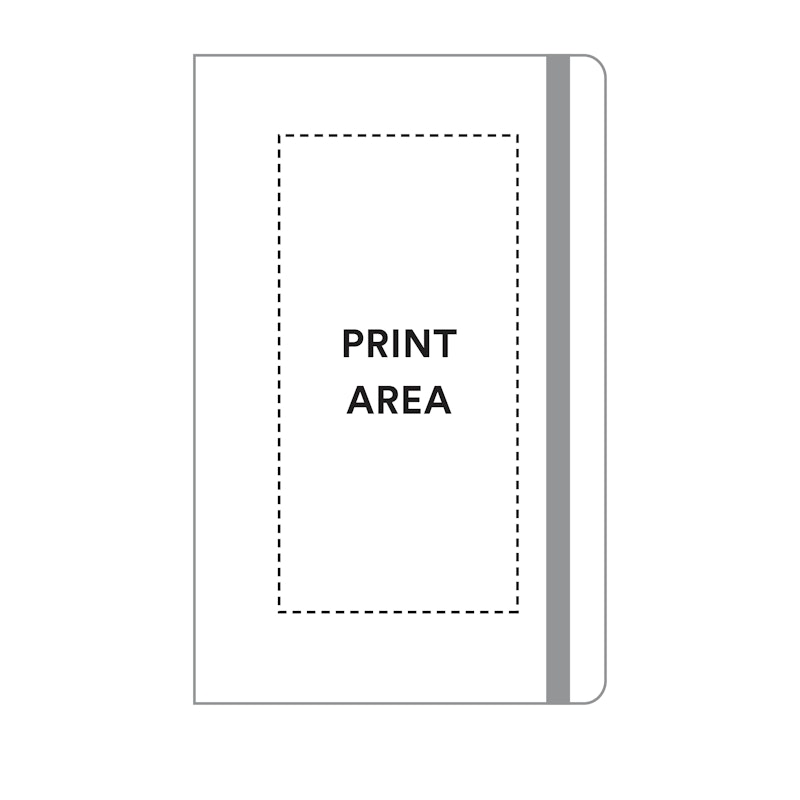 Custom White Small Soft Cover Notebook,White,hi-res image number 4