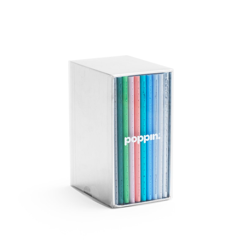 Mini Medley Assorted Pastels Soft Cover Notebooks, Set of 10,,hi-res image number 3