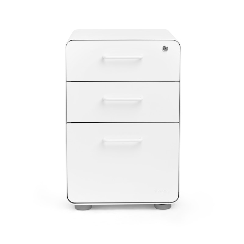 White Stow 3-Drawer File Cabinet,White,hi-res image number 6