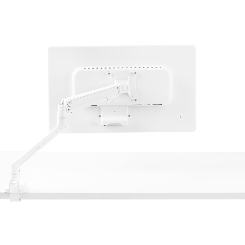 White Swing Single Monitor Arm, 20 X21 in by Poppin