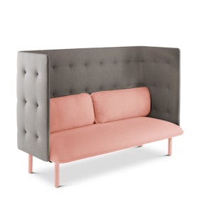 Blush + Gray QT Privacy Lounge Sofa