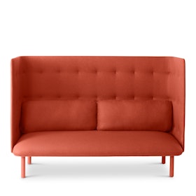 Brick + Gray QT Privacy Lounge Sofa