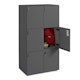 Charcoal Stash 6-Door Locker,Charcoal,hi-res