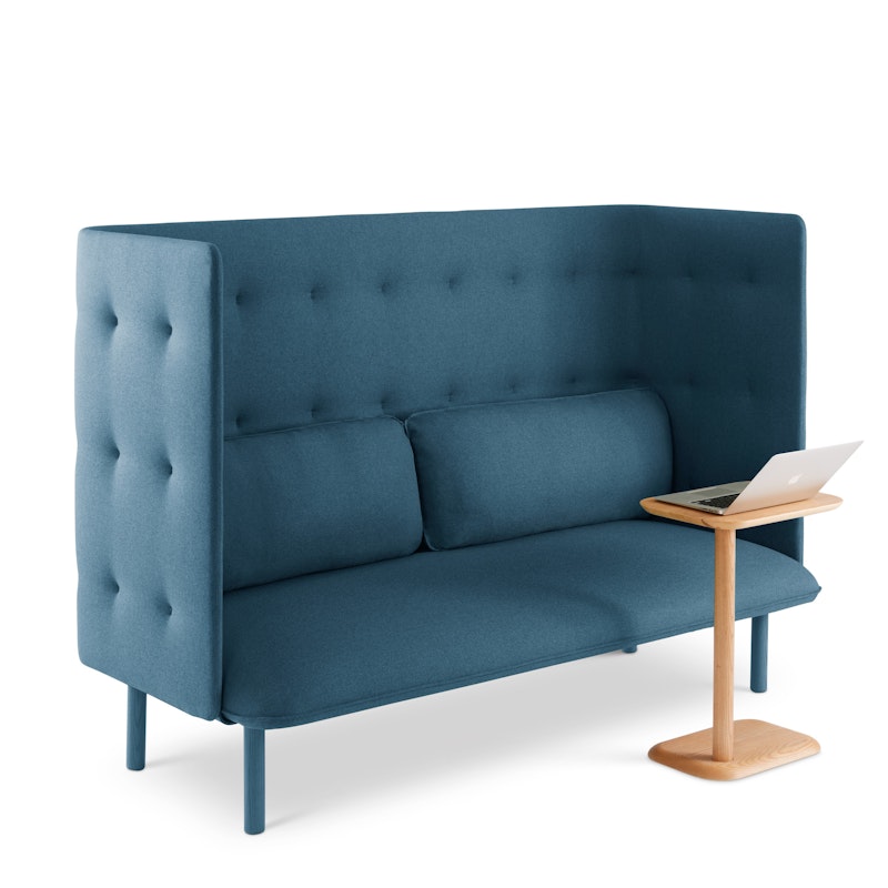 Dark Blue + Gray QT Privacy Lounge Sofa,Dark Blue,hi-res image number 2.0