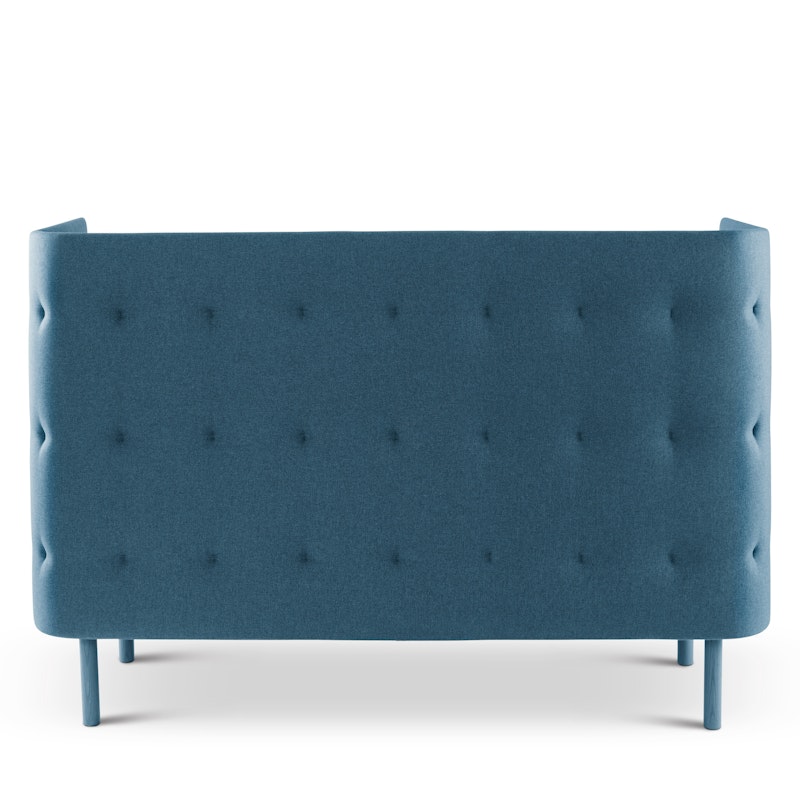 Dark Blue + Gray QT Privacy Lounge Sofa,Dark Blue,hi-res image number 4.0
