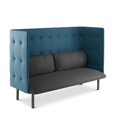 Dark Gray + Dark Blue QT Privacy Lounge Sofa